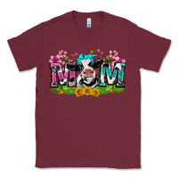 Burgundy mom with cow Classic Tee - Zillion Design Studio
