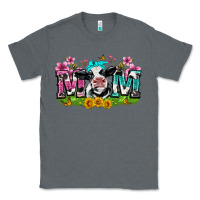Charcoal Heather mom with cow Classic Tee - Zillion Design Studio