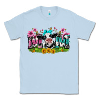 Dusty Blue mom with cow Classic Tee - Zillion Design Studio