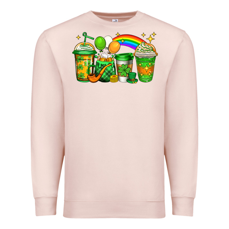 St Patricks Coffee Premium Sweatshirt by Jasminsmagicworld | Teevron