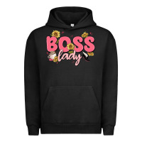 Pigment Black boss lady Urban Hoodie - MaliasSmallBusiness