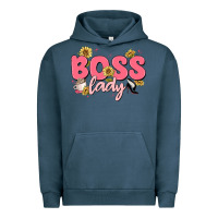 Pigment Midnight Navy boss lady Urban Hoodie - MaliasSmallBusiness