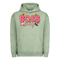 Pigment Oil Green boss lady Urban Hoodie - MaliasSmallBusiness