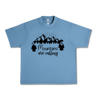 Pebble Blue Mountains Urban Heavy Tee - Unal Design