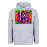 Heather Grey momster Heavyweight Hoodie - BundleAndBundleShop