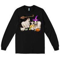Black halloween farm animals Long Sleeve Tee - Zillion Design Studio