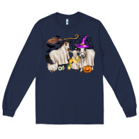 Navy halloween farm animals Long Sleeve Tee - Zillion Design Studio