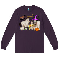 Plum halloween farm animals Long Sleeve Tee - Zillion Design Studio