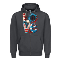 Smoke Love 4th of July Zipper Hoodie - CowGirlArtShop