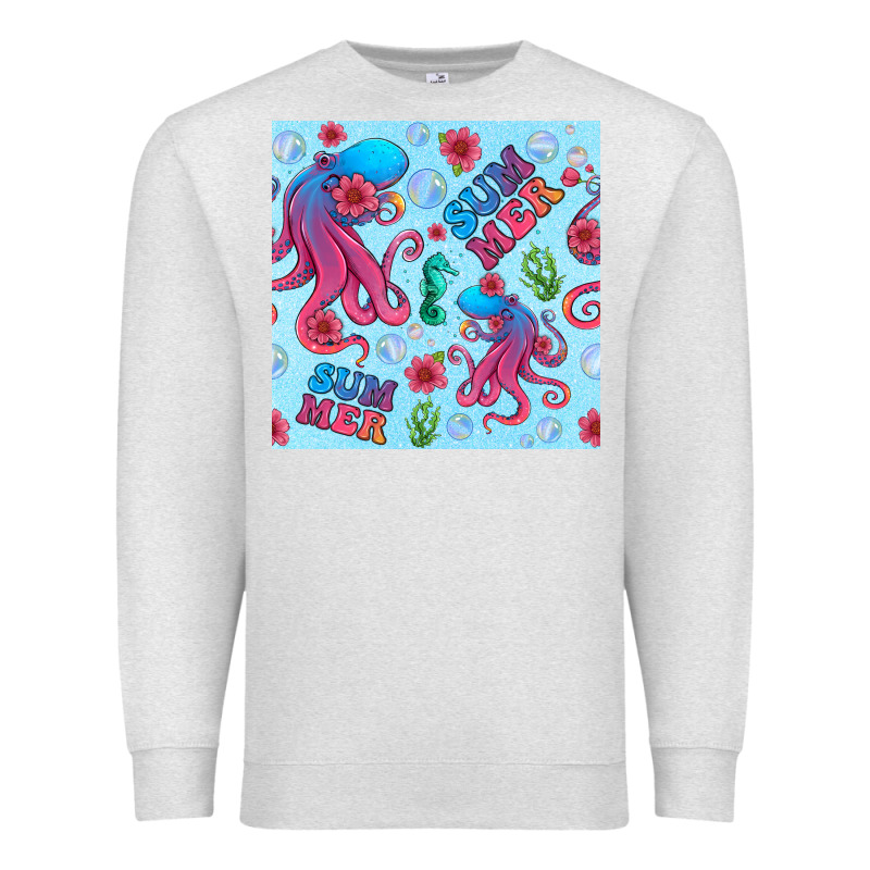 Summer And Octopus Seamless Pattern Premium Sweatshirt by BundleAndBundleShop | Teevron