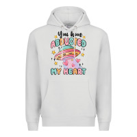 Dove Grey you have abducted my heart Premium Hoodie - MaliasSmallBusiness