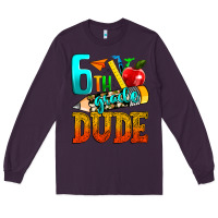Plum 6th grade dude Long Sleeve Tee - texasbilliewilder