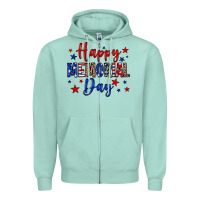 Happy Memorial Day Zipper Hoodie | Teevron