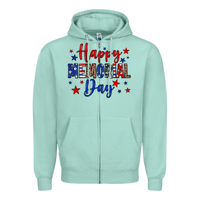 Happy Memorial Day Zipper Hoodie by Neo Western | Teevron