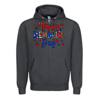 Smoke Happy memorial day Zipper Hoodie - Neo Western