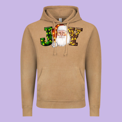 Christmas Santa Clause Joy Vintage Hoodie Designed By Adodesignshop