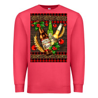 Cardinal beer bottles with mistletoe Premium Sweatshirt - AdoDesignShop