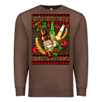 Chestnut beer bottles with mistletoe Premium Sweatshirt - AdoDesignShop