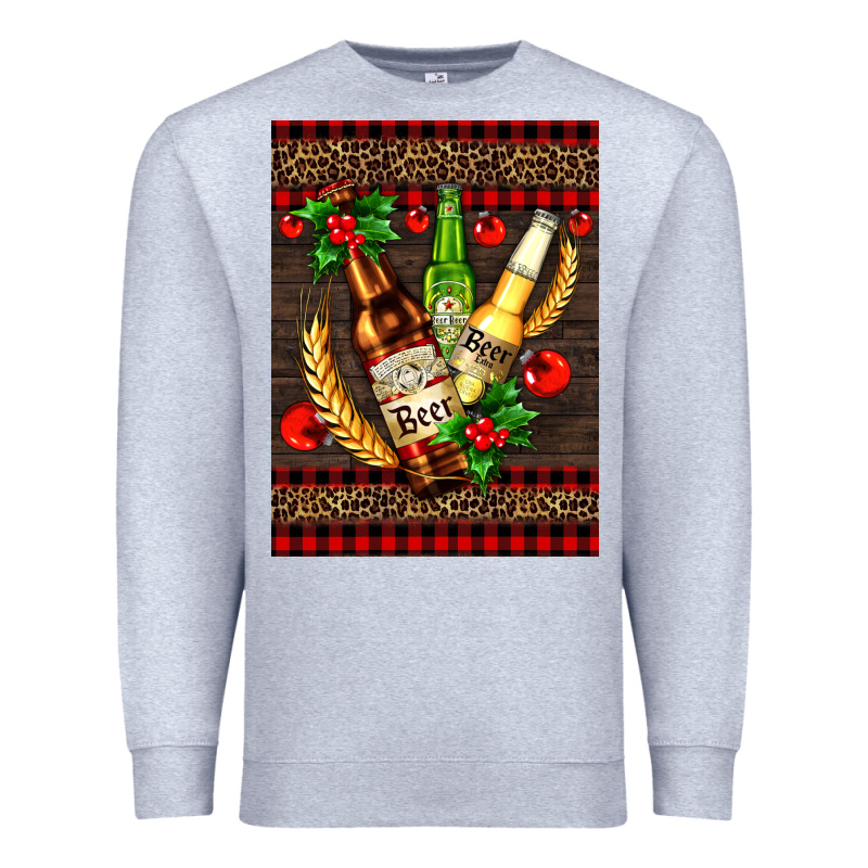 Beer Bottles With Mistletoe Premium Sweatshirt by AdoDesignShop | Teevron