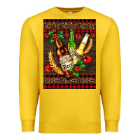 Lemon beer bottles with mistletoe Premium Sweatshirt - AdoDesignShop