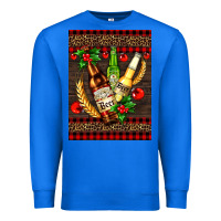 True Royal beer bottles with mistletoe Premium Sweatshirt - AdoDesignShop