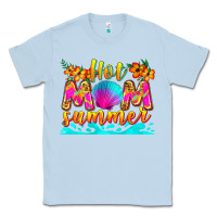 Dusty Blue hot mom summer Classic Tee - Zillion Design Studio