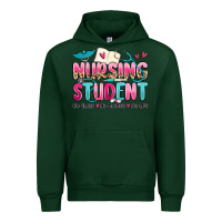 Forest Green nursing student no sleep no money no life Urban Hoodie - MaliasSmallBusiness