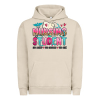 Pigment French Oak nursing student no sleep no money no life Urban Hoodie - MaliasSmallBusiness