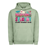 Pigment Oil Green nursing student no sleep no money no life Urban Hoodie - MaliasSmallBusiness