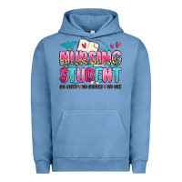 Pigment Pebble Blue nursing student no sleep no money no life Urban Hoodie - MaliasSmallBusiness