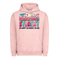 Pigment Salmon nursing student no sleep no money no life Urban Hoodie - MaliasSmallBusiness
