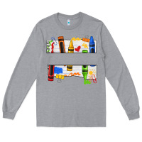 Heather Grey custom teacher name crayon Long Sleeve Tee - texasbilliewilder