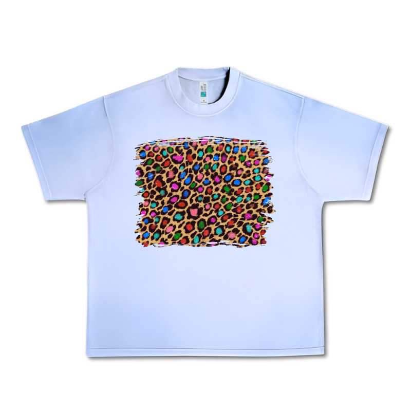 Leopard With Multiple Color Glitters Urban Heavy Tee by Artiststas | Teevron