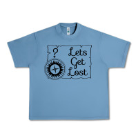 Pebble Blue lets get lost Urban Heavy Tee - Unal Design
