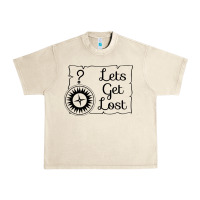 Sandshell lets get lost Urban Heavy Tee - Unal Design