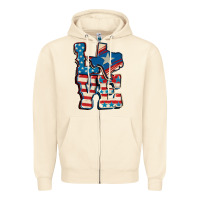 Sandshell Love Texas  4th of july Zipper Hoodie - CowGirlArtShop