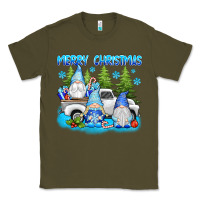 Army Green merry christmas gnomies Classic Tee - texasbilliewilder