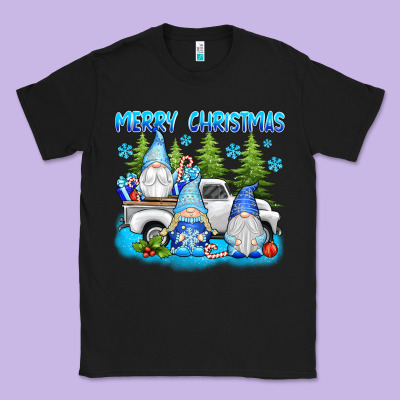 Merry Christmas Gnomies Classic Tee Designed By Texasbilliewilder