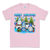 Bubblegum Pink merry christmas gnomies Classic Tee - texasbilliewilder