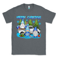 Charcoal Heather merry christmas gnomies Classic Tee - texasbilliewilder