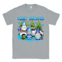 Heather Grey merry christmas gnomies Classic Tee - texasbilliewilder