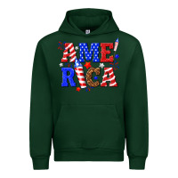 Forest Green America Urban Hoodie - NancyCooperArtShop