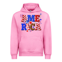 Fuchsia Pink America Urban Hoodie - NancyCooperArtShop