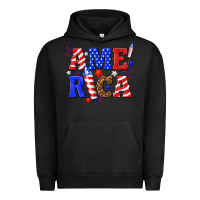 Pigment Black America Urban Hoodie - NancyCooperArtShop