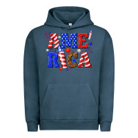Pigment Midnight Navy America Urban Hoodie - NancyCooperArtShop
