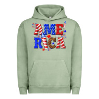 Pigment Oil Green America Urban Hoodie - NancyCooperArtShop