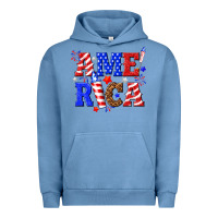 Pigment Pebble Blue America Urban Hoodie - NancyCooperArtShop