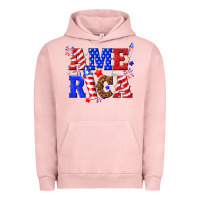 Pigment Salmon America Urban Hoodie - NancyCooperArtShop