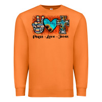 Carrot peace love jesus Premium Sweatshirt - JahusDesignShop