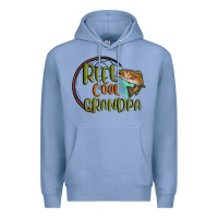 Colony Blue reel cool  grandpa Premium Hoodie - MaliasSmallBusiness